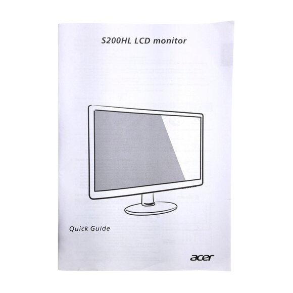 Acer AC Adapter Power Supply for S200HL LCD Monitor Manual Setup CD OEM Original - Picture 2 of 6